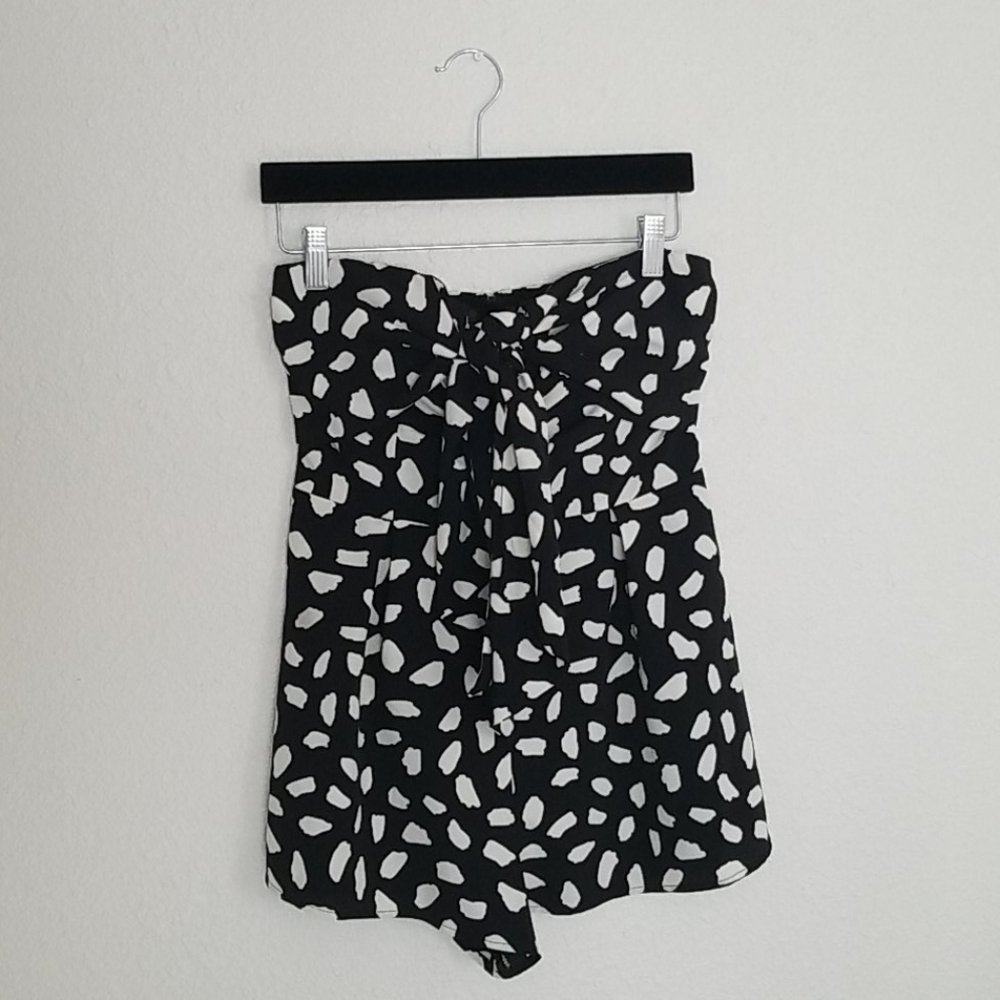 strapless romper
